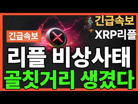 ※긴급뉴스※리플 비상사태 골칫거리 생겼다