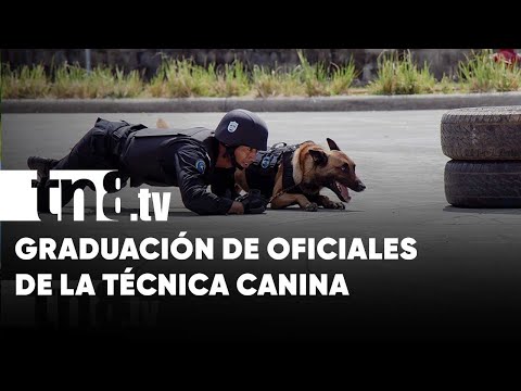 Nuevos oficiales de la técnica canina para combatir la delincuencia en Nicaragua