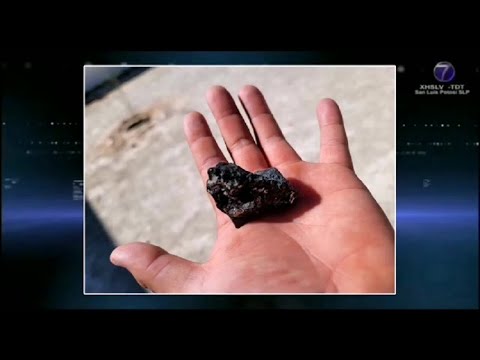 Cae meteorito sobre techado de telesecundaria en Cedral.