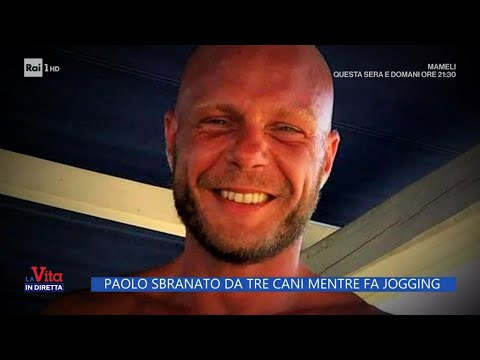 Paolo sbranato da tre cani mentre fa jogging - La Vita in diretta - 12/02/2024