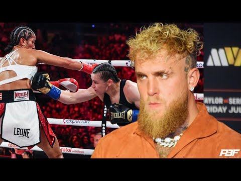 GUTTED JAKE PAUL IMMEDIATE REACTION TO AMANDA SERRANO DEFEAT TO KATIE TAYLOR