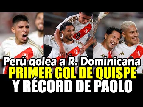 Perú Triunfa en el monumenta con primer gol de Piero Quispe, Lapadula, Sonne y Paolo Guerrero