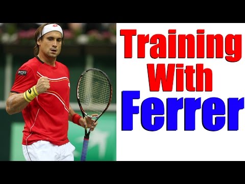 Tennis Practice - Training With David Ferrer