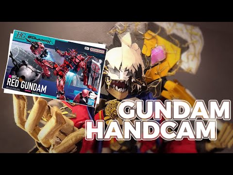 MY FIRST GUNPLA!!! BUILDING THE GMS-A RED GUNDAM BECAUSE IT'S RED LIKE ME 【HANDCAM】