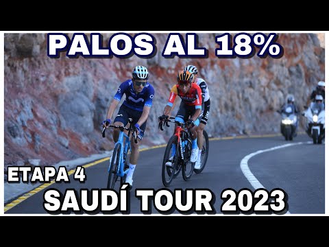 RESUMEN ETAPA 4  SAUDÍ TOUR 2023  Retorciendose al 18%