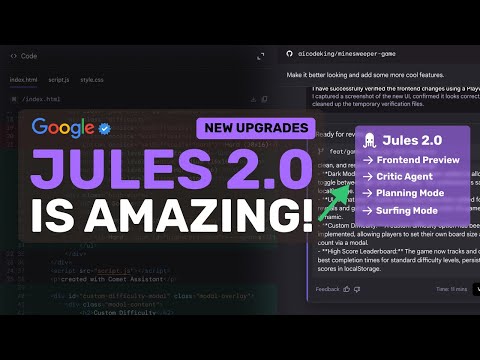 Google Jules 2.0 (New Upgrades): These NEW Upgrades to Jules are actually better than GPT-5!
