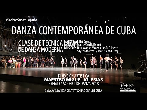 Danza Contemporánea de Cuba presenta Clase de Técnica de Danza Moderna Cubana.