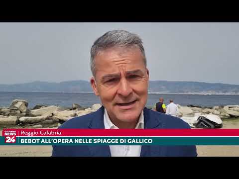 Reggio Calabria: BeBot all'opera nelle spiagge di Gallico