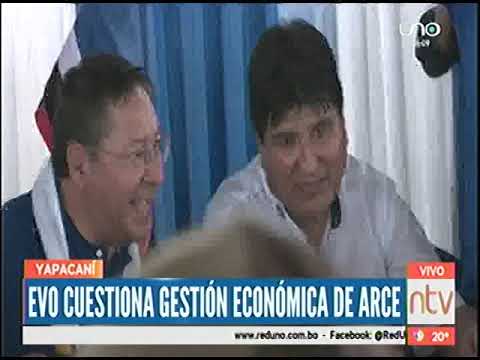 20032023 EVO MORALES CUESTIONA GESTIÓN ECONOMICA DE ARCE RED UNO