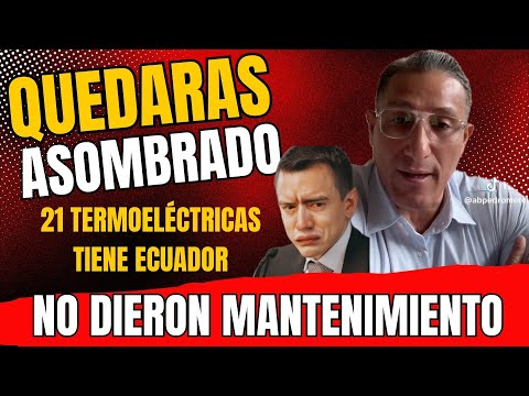 ¡21 termoeléctricas abandonadas! Abogado arremete contra la oligarquía y Noboa