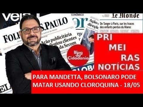 Para Mandetta, Bolsonaro pode matar usando cloroquina - 18/05