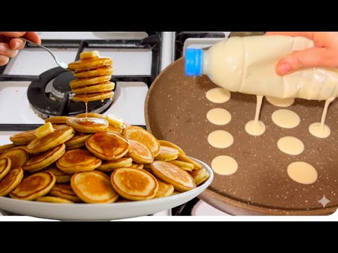 حليب + دقيق حضريها ب 5 دقائق  بطعم الذ من المطاعم /ميني بن كيك👌