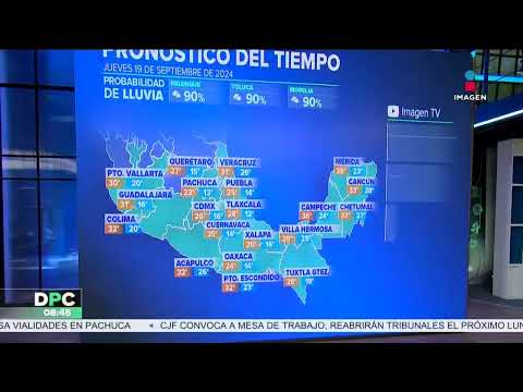 Pronóstico del tiempo | 19 septiembre de 2024 | DPC con Nacho Lozano