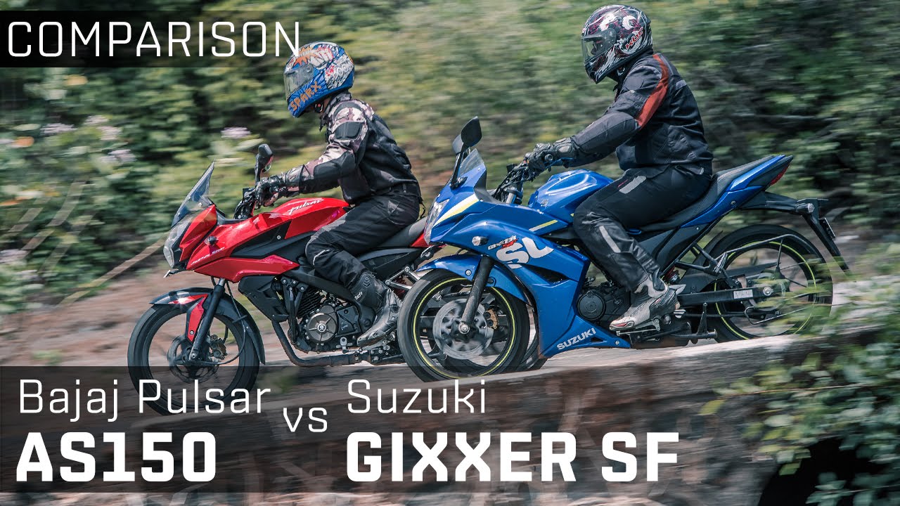 Bajaj Pulsar AS150 vs Suzuki Gixxer SF :: Comparison Video Review :: Zigwheels