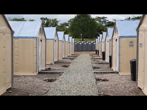 30 familias de migrantes son reubicados en nuevo campamento en Darién