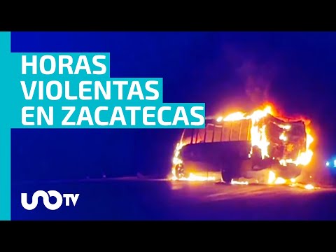 detención de 6 integrantes del Cártel de Sinaloa desata bloqueos y quema de vehículos en Zacatecas