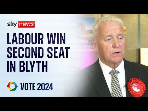 Labour win second seat declared Blyth & Ashington | Vote 2024