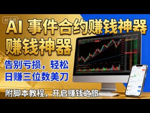 告别赌徒心态！我用AI+量化策略征服事件合约，90%胜率实测，每日稳定三位数美金收益#AI量化 #事件合约 #交易机器人 #Binance #炒币秘籍