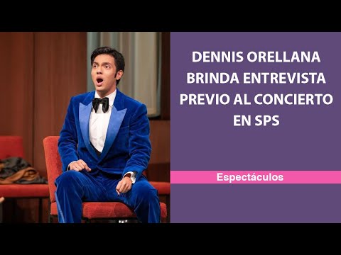 Dennis Orellana brinda entrevista previo al concierto en SPS