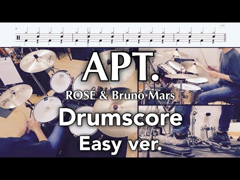 APT. / ROSÉ & Bruno Mars【Easy ver. Drum sucore】