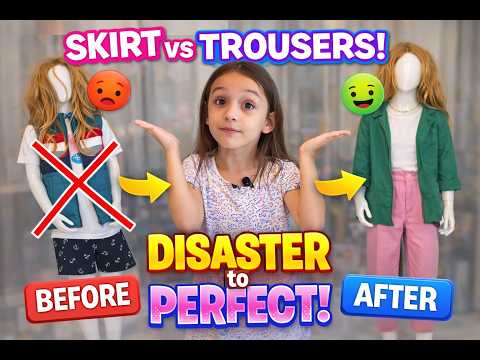 Spin to Fix Lily’s HORRIBLE Outfit! 😂 Skirt vs Trousers + Mr. Magic Says…