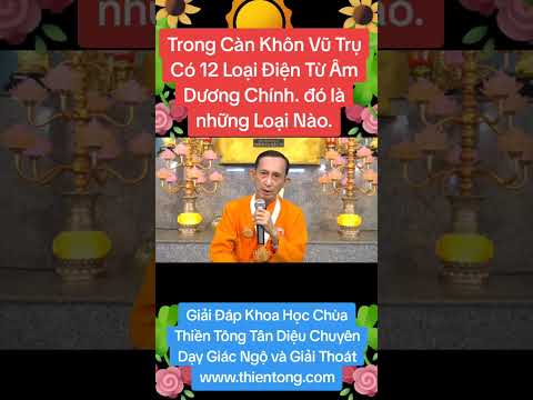 TRONG CÀN KHÔN VŨ TRỤ CÓ 12 LOẠI ĐIỆN TỪ CHÍNH ĐÓ LÀ NHỮNG LOẠI NÀO & GĐ KH CHÙA TT TÂN DIỆU
