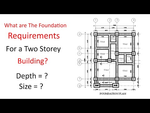 What are The Requirements of a Two Storey Building? | Depth of Foundation | Size of Footing |