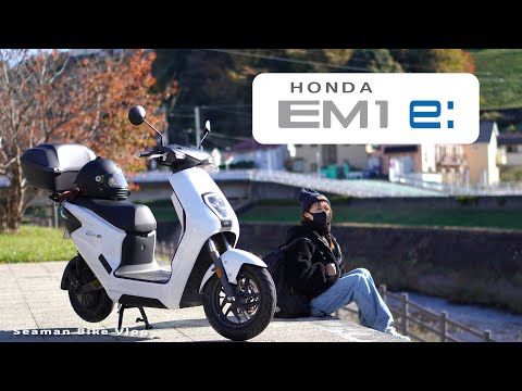 ホンダの新型電動スクーター「EM1e:」に乗ってお散歩ライドをした｜Honda EM1e:｜休日バイクVlog