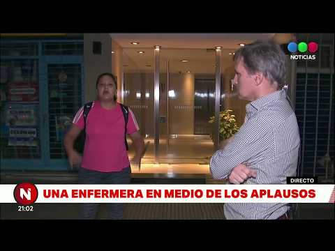 RECLAMOS del PERSONAL SANITARIO durante los APLAUSOS - Telefe Noticias