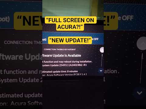 “Acura Full Screen Update! TLX MDX RDX RLX 🔥🔥”