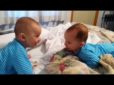 Cute TWIN BABIES Impersonate Each Other   Funny Copycat BABIES!