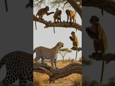 Monkeys know what to do with a Leopard🐒🙊