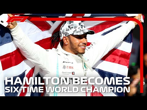 Lewis Hamilton Celebrates Winning His SIXTH World Title | 2019 United States Grand Prix