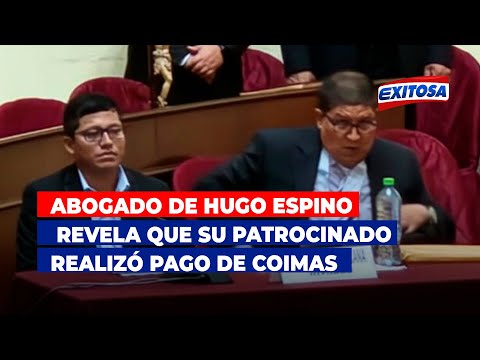Abogado de Hugo Espino revela que su patrocinado admitió haber realizado pago de coimas