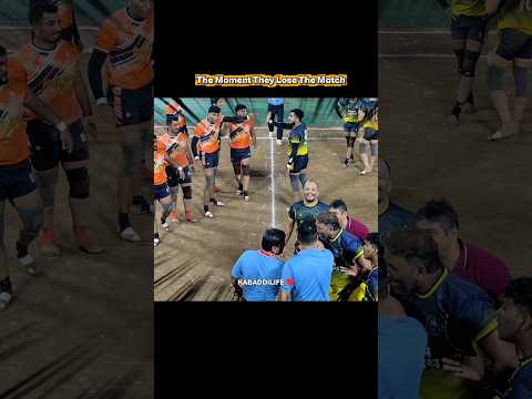 The Moment They Lose The Match 🔥🔥#shorts #kabaddi #kabaddilife