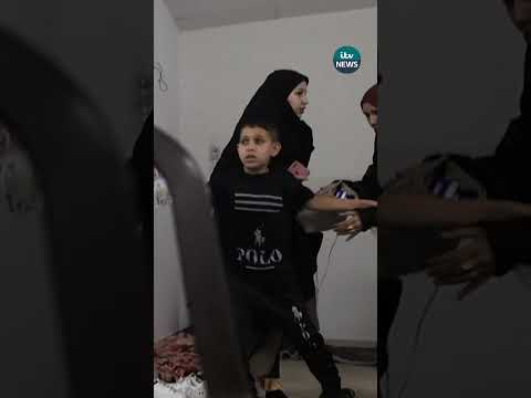 Footage shows chaos in Gaza hospital during deadly Israeli bombing  #itvnews
