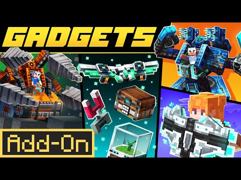 NEW GADGETS ADDON Adds 52 Survival Enhanced Utilities to Minecraft Bedrock