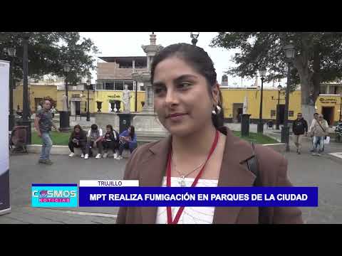 Trujillo: MPT realiza fumigación en parques de la ciudad