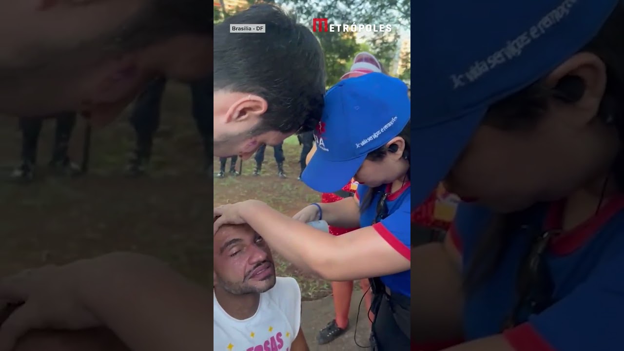 Distrital Fábio Félix leva spray de pimenta na cara e dá voz de prisão a PM