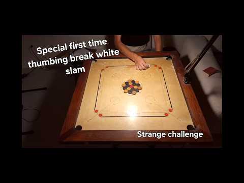 Thumbing break Carrom White Slam idea. My first slam with this strange break