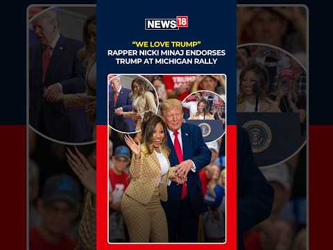Rapper Nicki Minaj Endorses Trump At Michigan Rally, Chants "We Love Trump"| US Midterms 2026 | N18S