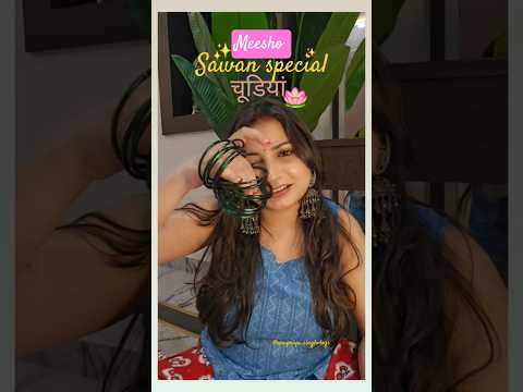 Bangles haul✨️🪷 Sawan special चूडिय़ां #trending #shorts #bangles #meesho #youtubeshorts #viralvideo