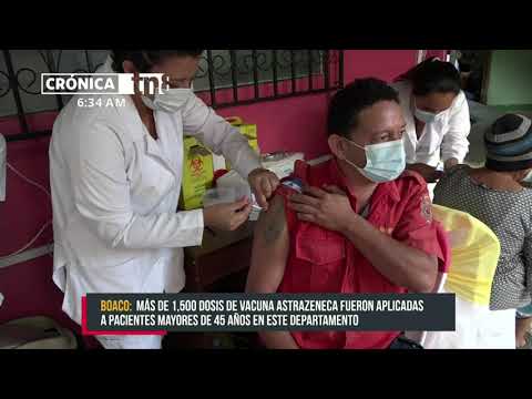 MINSA realizó jornada de vacunación a contra el COVID-19 en Boaco - Nicaragua