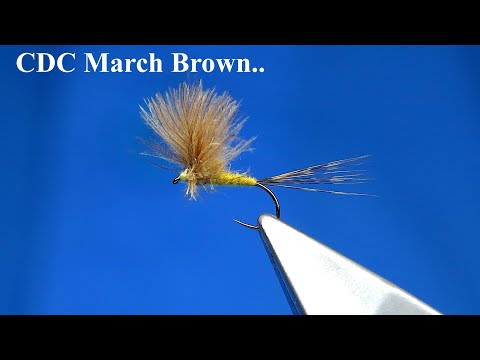 Tying a CDC March Brown Dry Fly by Davie McPhail