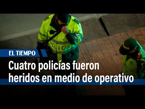 Cuatro policías lesionados en San Cristóbal  | El Tiempo