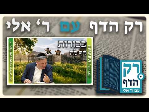 חזרה - בכורות דף לה | "רק הדף" עם ר' אלי סטפנסקי