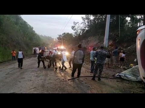 Varios heridos en accidente de tránsito en carretera Jarabacoa–La Vega