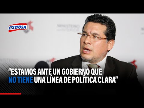 Exministro Rubén Vargas: Estamos ante un Gobierno que no tiene una línea de política clara