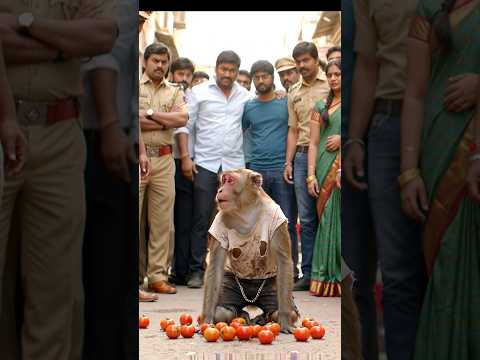 "Police Ne Toda Bantoo Ka Thela 👮♂️🚨🍅,Crowd ne bachaya🐒🥺" #monkeyvlog #police #comedy