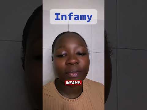 Word of the day #wordoftheday #infamy #newvocabulary